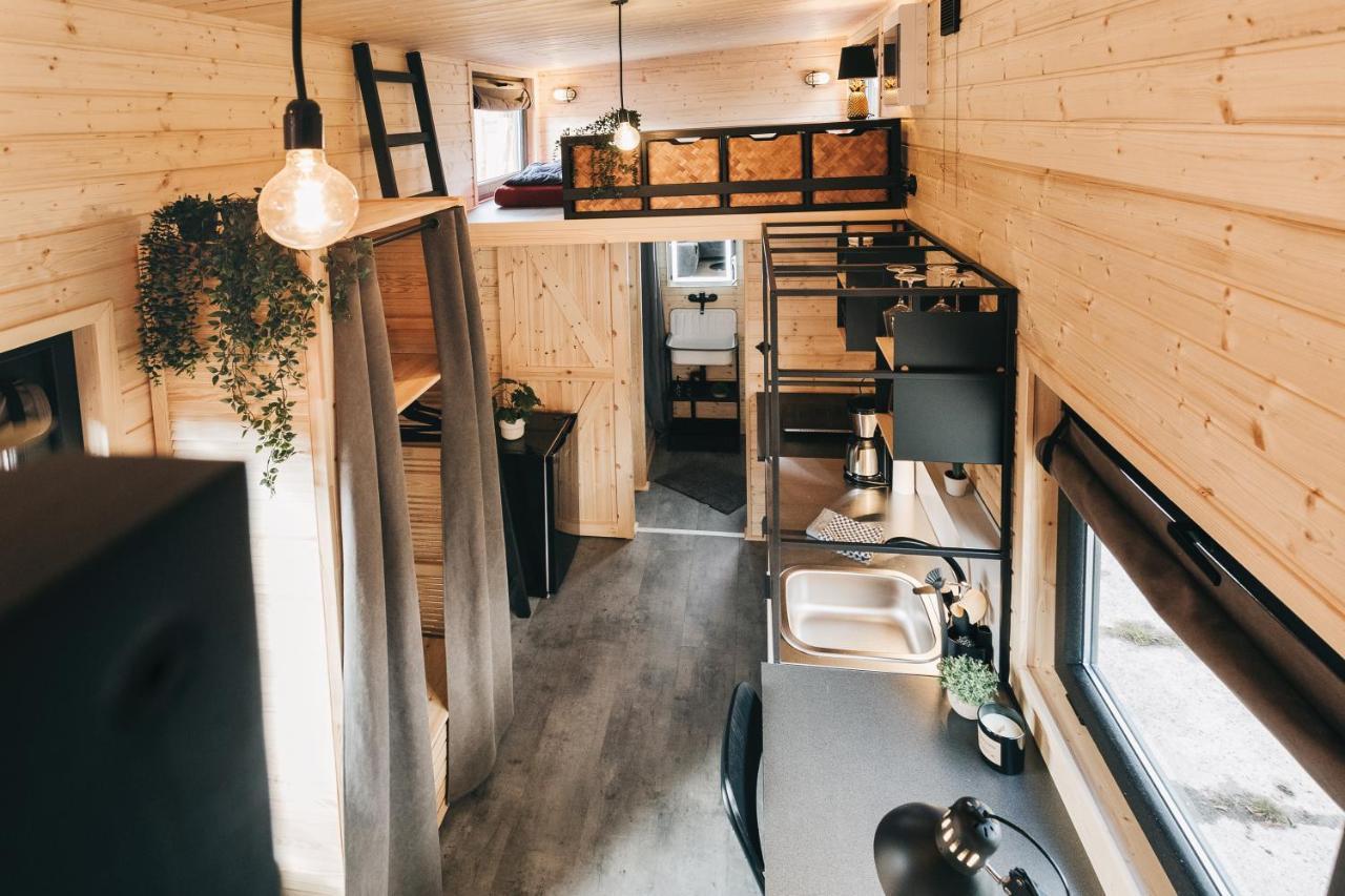 Idyllisches Tiny House Mit Sauna Лёбау Экстерьер фото